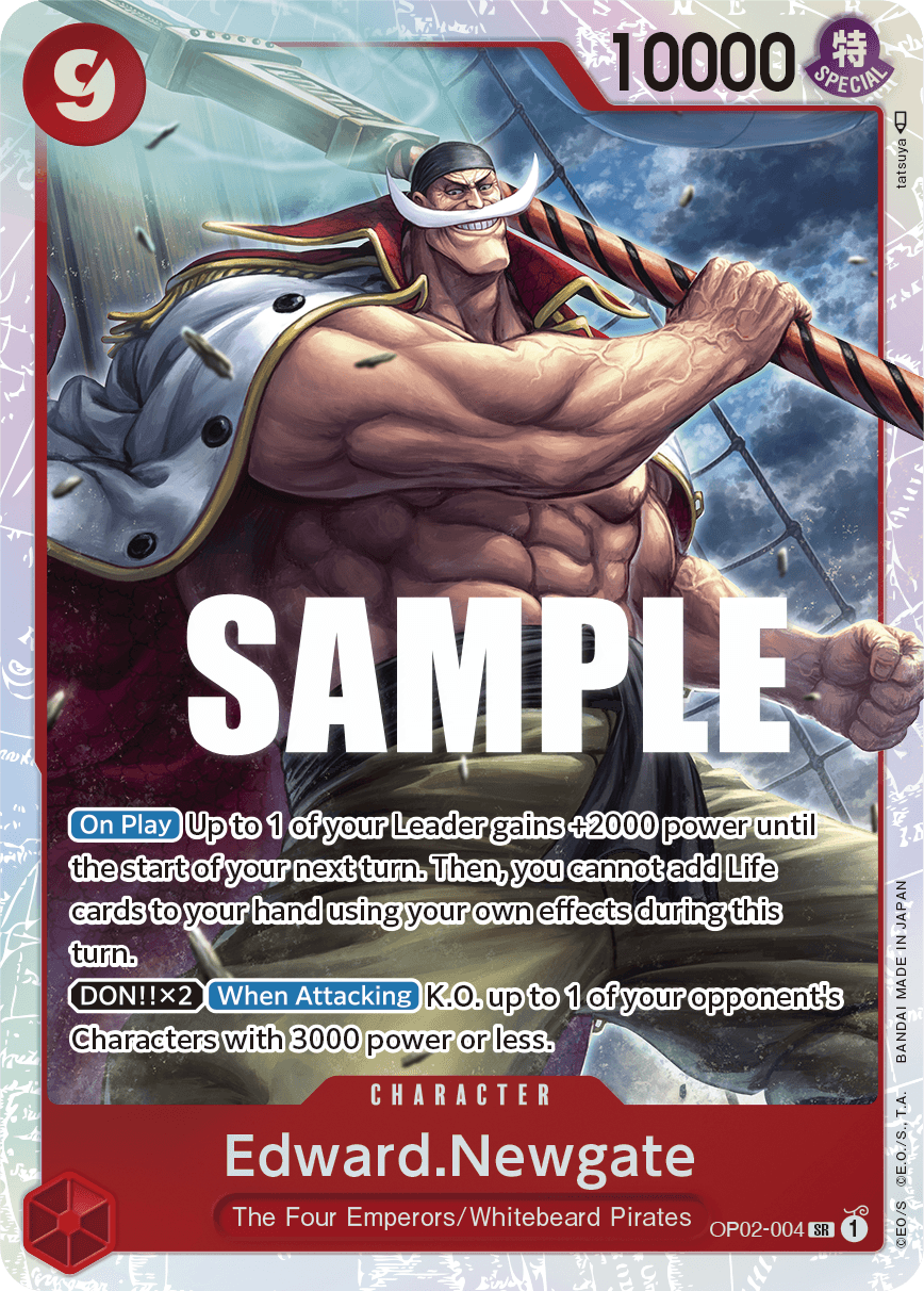 Edward.Newgate OP02-004 Super Rare card from Paramount War