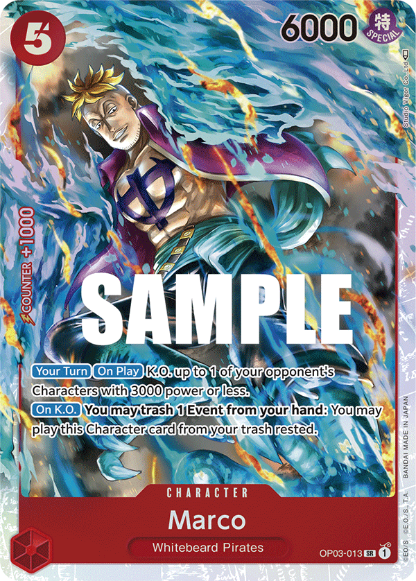 Marco OP03-013 Super Rare card from Pillars of Strength