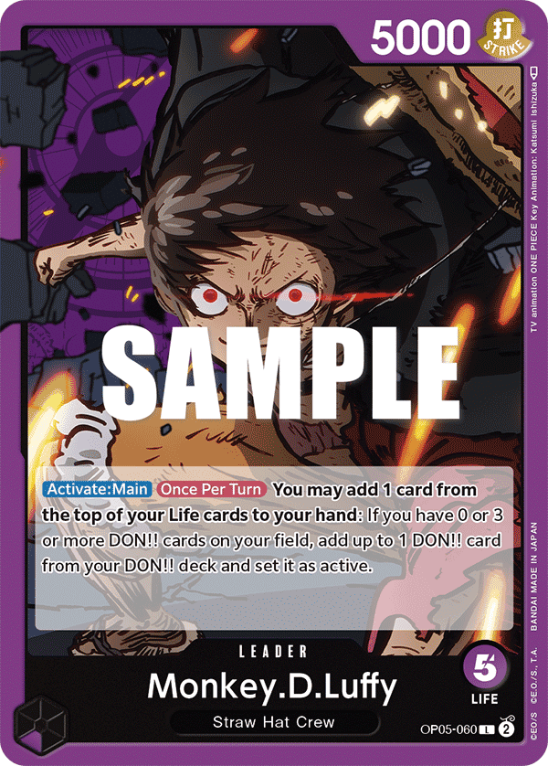 Monkey.D.Luffy OP05-060 Leader card from Awakening of the New Era