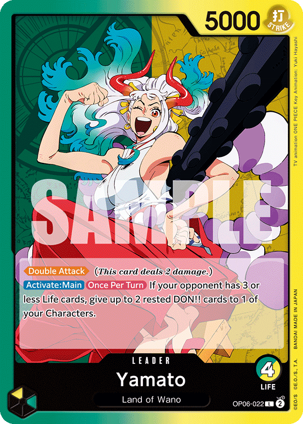 Yamato OP06-022 Leader card from Wings of the Captain