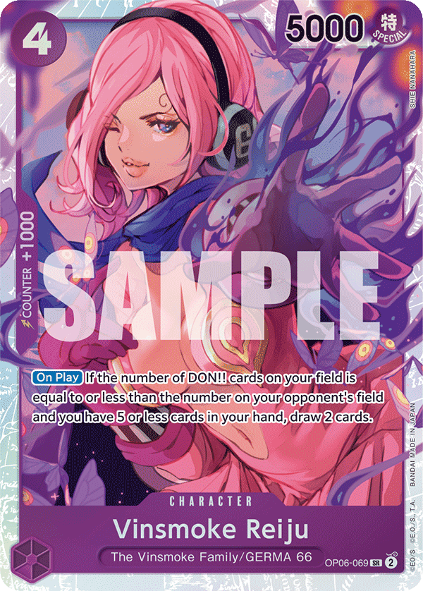Vinsmoke Reiju OP06-069 Super Rare card from Wings of the Captain